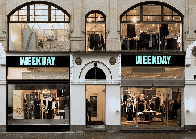 Weekday h&m shop